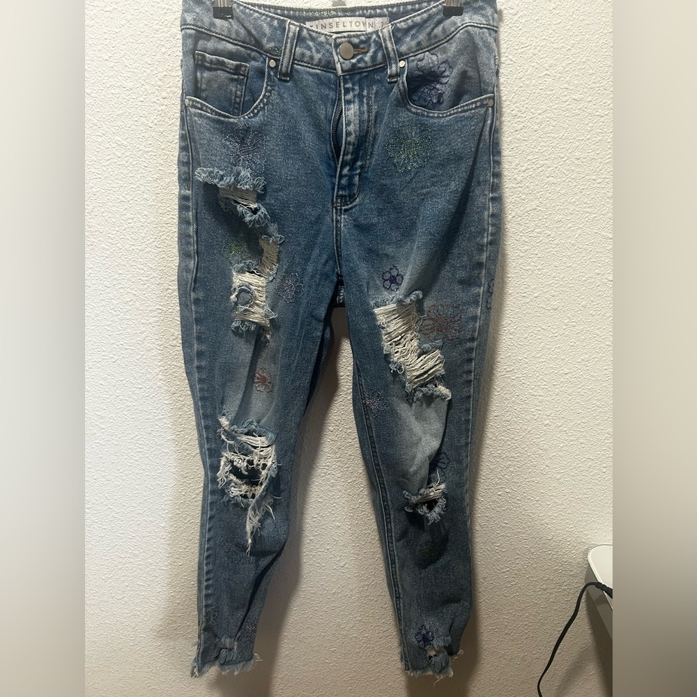 BOGO free- Tinseltown Kids Blue Ripped Jeans